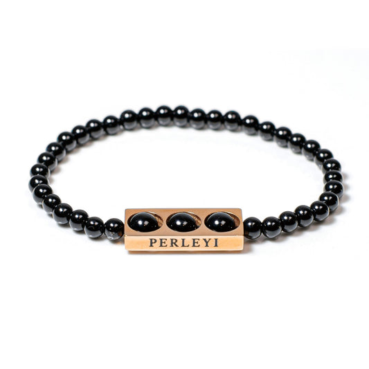 ANNA Bracelet en Perle Onyx 04mm