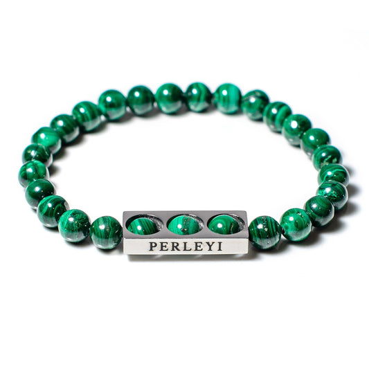 AISHA Bracelet en Perle Malachite 06mm