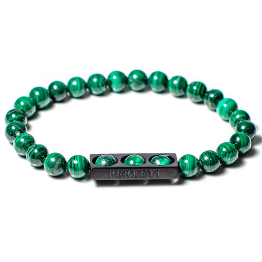 BATBOLD Bracelet en Perle Malachite 06mm