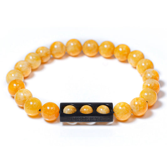 AMAVI Bracelet en Perle Calcédoine jaune 08mm