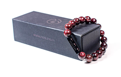 LOU Bracelet en Perle Grenat 10mm